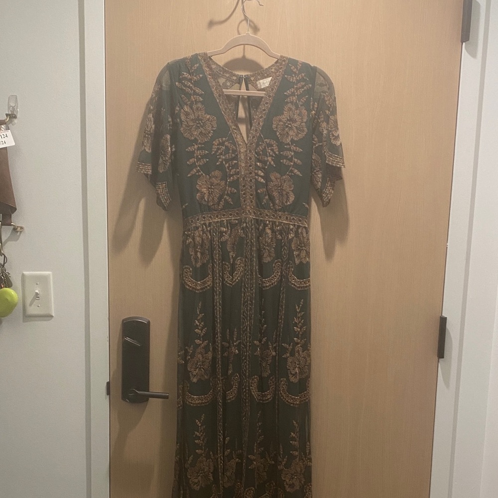 Dark green Altar’d State maxi dress
